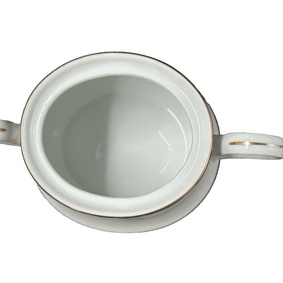 Mikasa Charisma Black Cream and Sugar Bowl with Lid Set Made in Japan L9050 - Picture 13 of 15